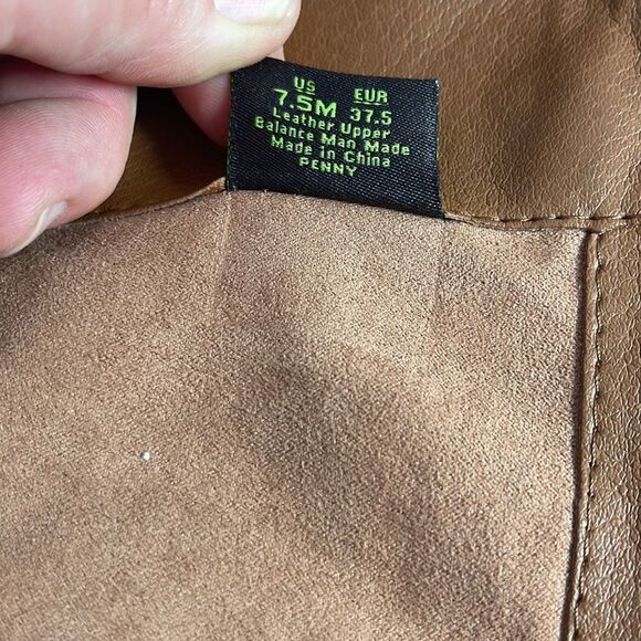 Sam Edelman Penny Cognac Leather Knee High Riding Boots Sz 7.5 - Picture 6 of 7